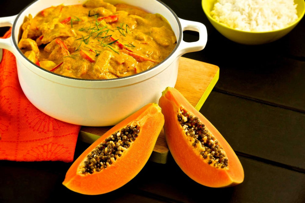 Papaya and Chicken Curry