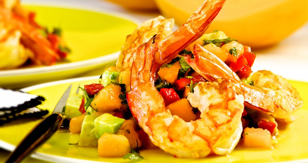 Prawn, Avocado and Papaw Salad