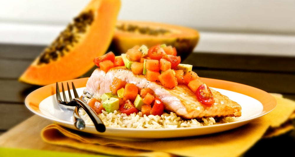 Salmon and Papaya Salsa