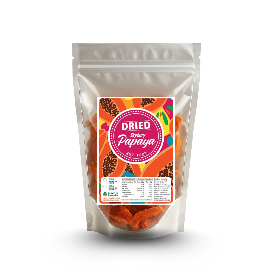 Skybury Dried Papaya 100g