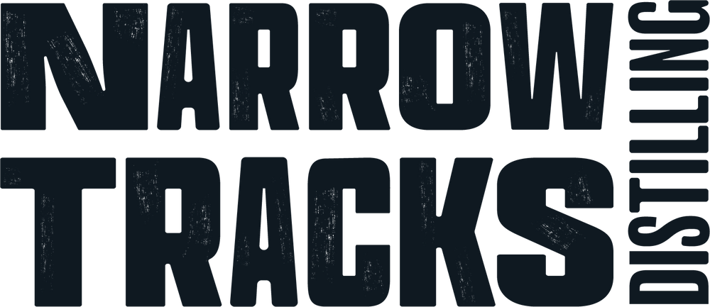 Narrow Tracks Distilling logo with black text on a white background